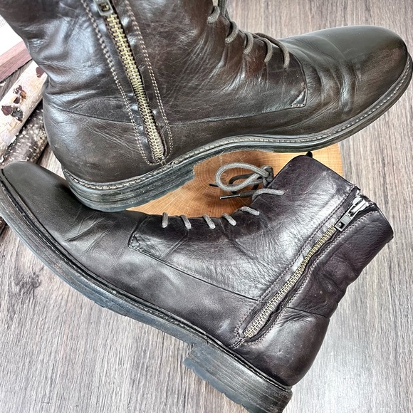 *Blackstone | MM08 Lace Up Leather Boots in Brown Size 47/13 US - Picture 7 of 16